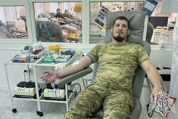 В Чеченской Республике более 130 сотрудников Росгвардии стали донорами крови